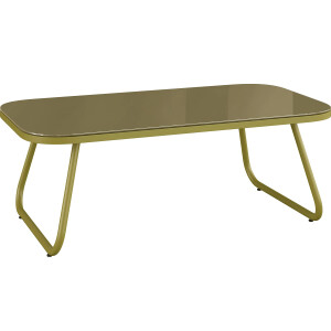 Lounge-Set Sitzgarnitur mit Esstisch Scafford 4-teilig mit Seilbespannung Oliv