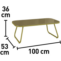 Lounge-Set Sitzgarnitur mit Esstisch Scafford 4-teilig mit Seilbespannung Oliv