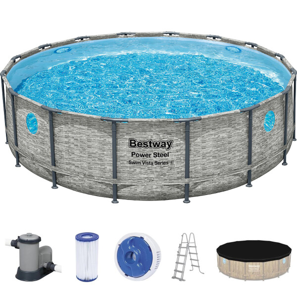 Bestway Pool Power Steel SwimVista Pumpenkartusche Durchmesser 488 x 122 cm