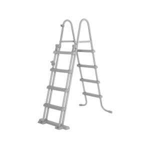 Bestway Stahlrahmenpool Set Power Steel Swim Vista Ø 549 cm x 122 cm Rund Grau