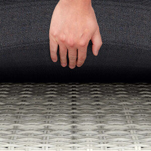 Sitzgruppe Outdoor-Lounge Terrassenmöbel Kalgan 6-tlg. Aluminium Eisgrau