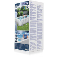 Bestway Stahlrahmenpool-Set Power Steel 549 cm x 274 cm x 122 cm Rechteckig