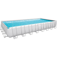Bestway Power Stahl-Rechteck Rahmenpool Aufstellpool GS 956 x 488 x 132 cm