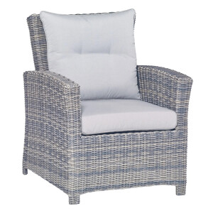 Lounge-Set Sitzlounge mit Esstisch Vermont 6-teilig aus Polyrattan Wave Cliff