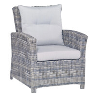 Lounge-Set Sitzlounge mit Esstisch Vermont 6-teilig aus Polyrattan Wave Cliff