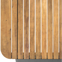 Lounge-Set Sitzgarnitur Garten-Lounge Olary 4-teilig Akazienholz Schwarz