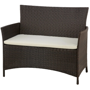 Gartenmöbel-Set Terrassenmöbel-Set Sitzgarnitur Canera 4-teilig Polyrattan Braun