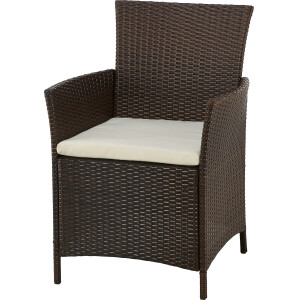 Gartenmöbel-Set Terrassenmöbel-Set Sitzgarnitur Canera 4-teilig Polyrattan Braun