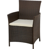 Gartenmöbel-Set Terrassenmöbel-Set Sitzgarnitur Canera 4-teilig Polyrattan Braun