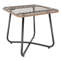 Balkonmöbel-Set Balkonmöbelgarnitur Balkonset Willmar 3-teilig Polyrattan Beige