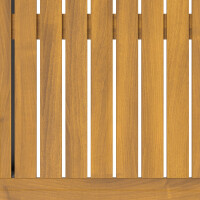 Lounge-Tisch Gartenmöbel Ablage Lipson aus Akazienholz und Aluminium Grau