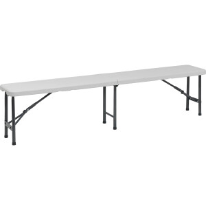 Bierzeltgarnitur Biertischgarnitur Bierbank 3 tlg. Klappbar aus Kunststoff 180cm