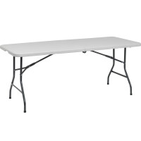 Bierzeltgarnitur Biertischgarnitur Bierbank 3 tlg. Klappbar aus Kunststoff 180cm