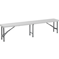 Bierzeltgarnitur Biertischgarnitur Bierbank 3 tlg. Klappbar aus Kunststoff 180cm