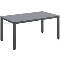 Sitzgruppe Gartenlounge Gartenmöbel Gartenset Vigo 5-tlg. Aluminium Grau-Schwarz