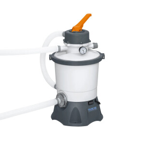 Bestway Stahlrahmenpool Set Power Steel Swim Vista 488 x 305 x 107 cm Oval Grau