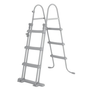 Bestway Stahlrahmenpool Set Power Steel Swim Vista 488 x 305 x 107 cm Oval Grau