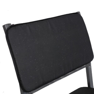 Sitz- und Rückenkissenset 2-teilig Anthrazit Stuhlauflage Sitzkissen Stuhlkissen