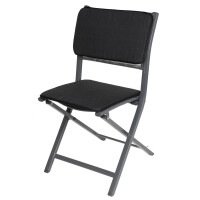 Sitz- und Rückenkissenset 2-teilig Anthrazit Stuhlauflage Sitzkissen Stuhlkissen