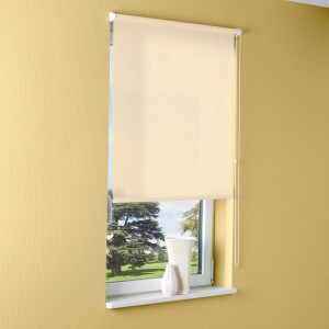 Rollo Verdunklungsrollo Fensterrollo ohne Bohren Sagunto beige 120 x 175 cm