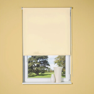 Rollo Verdunklungsrollo Fensterrollo ohne Bohren Sagunto beige 120 x 175 cm