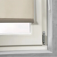 Cocoon Rollo Verdunklungsrollo Fensterrollo ohne Bohren taupe 120 x 150 cm