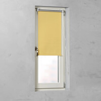 Cocoon Rollo Verdunklungsrollo Fensterrollo ohne Bohren dunkelgelb 120 x 150 cm