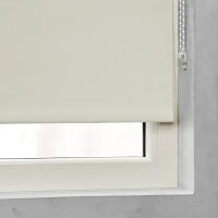 Cocoon Rollo Verdunklungsrollo Fensterrollo ohne Bohren Creme 120 x 190 cm