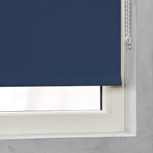 Cocoon Rollo Verdunklungsrollo Fensterrollo ohne Bohren dunkelblau 120 x 190 cm
