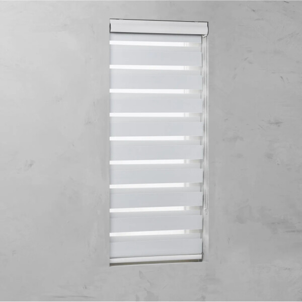 Cocoon Rollo Doppelrollo Fensterrollo Fenster ohne Bohren weiß 140 x 175 cm