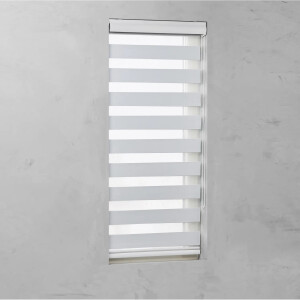 Cocoon Rollo Doppelrollo Fensterrollo Fenster ohne Bohren weiß 140 x 175 cm