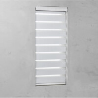 Cocoon Rollo Doppelrollo Fensterrollo Fenster ohne Bohren weiß 140 x 175 cm