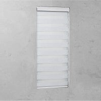 Cocoon Rollo Doppelrollo Fensterrollo Fenster ohne Bohren weiß 140 x 175 cm