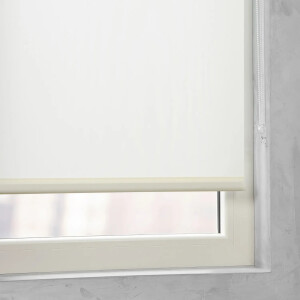 Cocoon Rollo Verdunklungsrollo Fensterrollo ohne Bohren Creme 120 x 150 cm