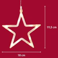 Fensterdeko Fensterlicht Leuchtstern Weihnachtsdeko Stern 10