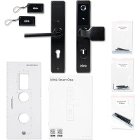 Klink Smart One Slim elektronischer Türschloss Smart Home Fingerabdruck Schwarz