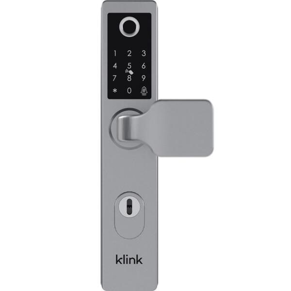 Klink Smart One Slim elektronischer Türschloss Smart Home Fingerabdruck Silber