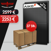 BLACK WEEK AKTION ! Palettenabnahme AIKO 460W Solarmodule Full Black Glas Glas Neostar 2s