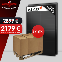 X-MAS AKTION ! Palettenabnahme AIKO 460W Solarmodule Full Black Glas Glas Neostar 2s