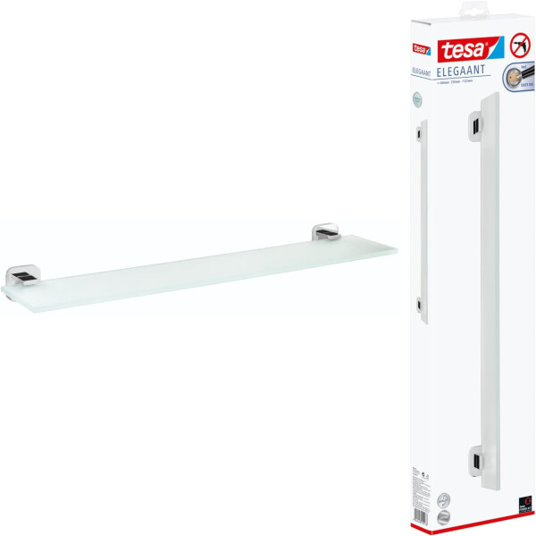 Tesa ELEGAANT Badablage Badezimmerablage Ablageboard Badregal ohne Bohren