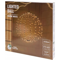 LED-Weihnachtskugel Lichterkugel Leuchtkugel Glühbirne Kugel Timer & LED Ø 50 cm