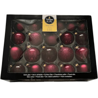 Set Weihnachtskugeln Glaskugeln Baumkugeln Christbaumkugeln Kugeln Pink 42 Stück