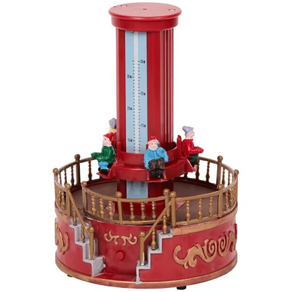 Magic Village Weihnachtsturm Karusell Dekoration Vergnügungspark Deko LED Musik