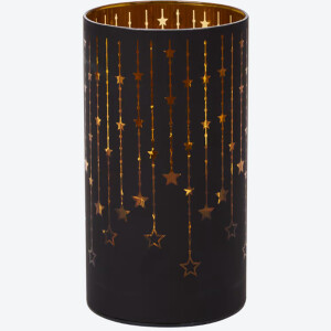 Glaslaterne Laterne Weihnachtsdekoration...