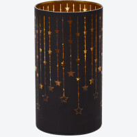 Glaslaterne Laterne Weihnachtsdekoration Adventsdekoration Deko LED 9x16 cm