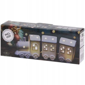 Weihnachtszug Adventszug Zug Keramik-Eisenbahn...