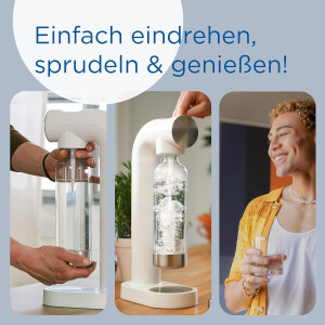 BRITA Wassersprudler Sprudelgerät Getränkesprudler Sprudler Set sodaONE weiß