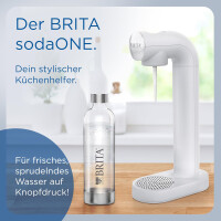 BRITA Wassersprudler Sprudelgerät Getränkesprudler Sprudler Set sodaONE weiß