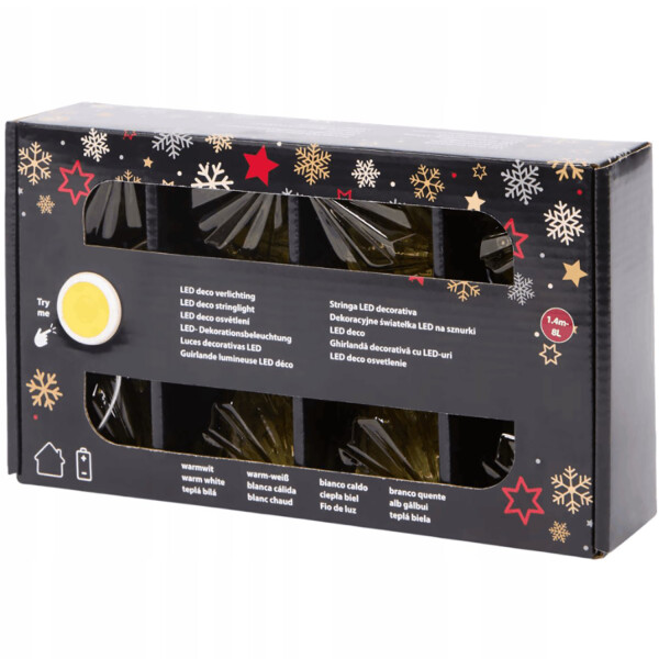 LED Deko Lichterkette Weihnachtsdekoration Dokration Deko warmweiß IP20