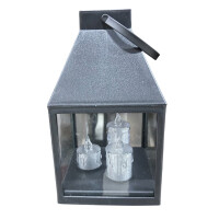 LED-Kerzenlaterne Laterne Weihnachtsdekoration Dekoration Deko schwarz